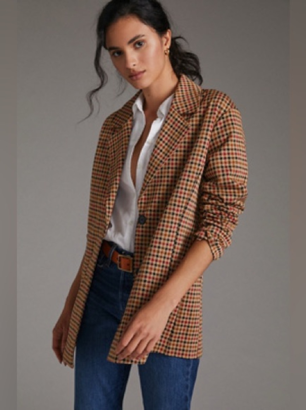 Anthropologie Blazer Oversized Academia Jacket Size Small